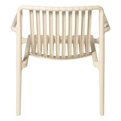 Tuinfauteuil Lea - beige - 75.5x75.5x66.5 cm