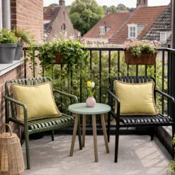 Tuinfauteuil Lea - groen - 75.5x75.5x66.5 cm