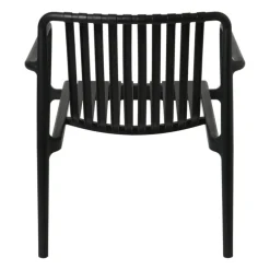 Tuinfauteuil Lea - zwart - 75.5x75.5x66.5 cm
