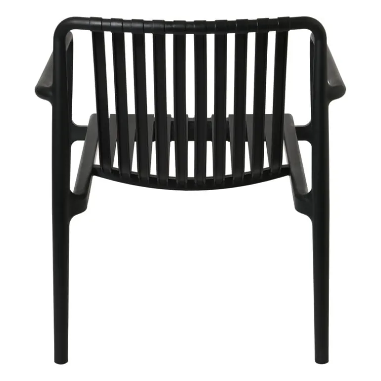 Tuinfauteuil Lea - zwart - 75.5x75.5x66.5 cm