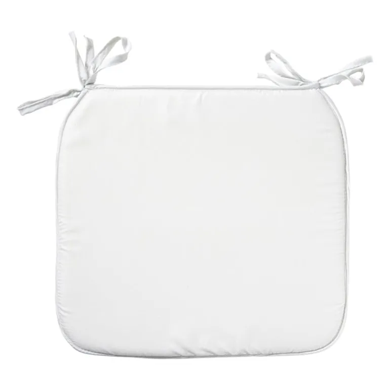 Tuinstoel kussen - beige - 38x41 cm