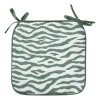 Tuinstoel kussen - zebraprint - 38x41 cm