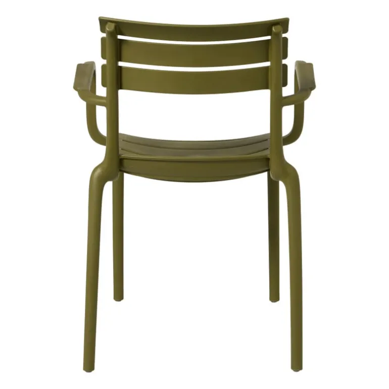 Tuinstoel met armleuning Napoli - groen - 83x55x48 cm