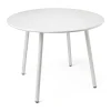 Tuintafel elisa rond - wit - ⌀95x71 cm