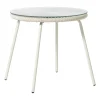 Tuintafel Hawaii - beige/transparant - ø45x42 cm