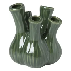 Tulpenvaas klein - groen - ø13.5x16 cm