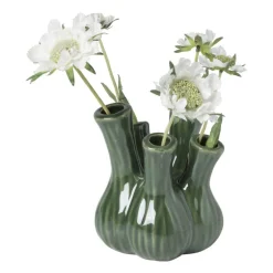 Tulpenvaas klein - groen - ø13.5x16 cm
