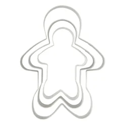 Uitsteekvormpjes gingerbread man - set van 3
