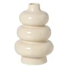Vaas drielaags - beige - ø15.5x25.5 cm