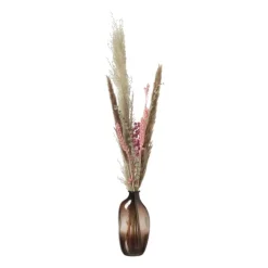 Vaasje lang - 15x7.3x5.8 cm - bruin