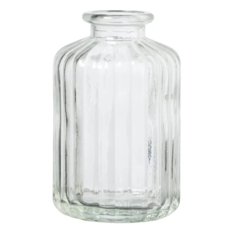 Vaasje mini - transparant - ø6.5x10 cm - diverse varianten