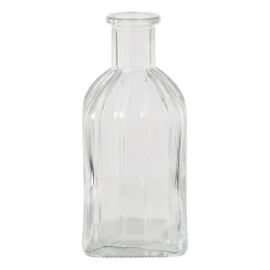 Vaasje mini - transparant - 6.5x6.5x13.5 cm - diverse varianten
