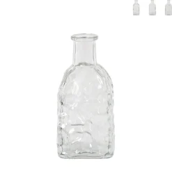 Vaasje mini - transparant - 6.5x6.5x13.5 cm - diverse varianten