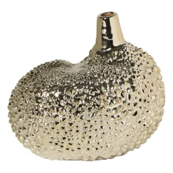 Vaasje organisch - zilverkleurig - 17x15x15.5 cm