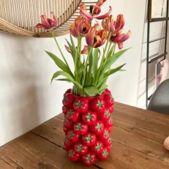 Vaas tomaat - rood - ø16.5x23 cm