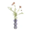 Vaas voor geurstokjes bollen - paars - ø6.5x16.5 cm