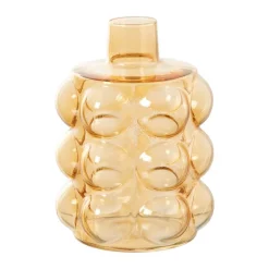 Vaas voor geurstokjes bubbels - oranje - ø8.5x11.5 cm