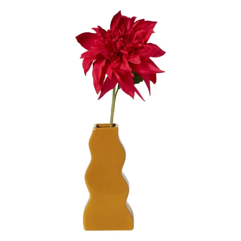 Vaas wave - geel - 17x8x5.5 cm