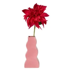 Vaas wave - roze - 17x8x5.5 cm