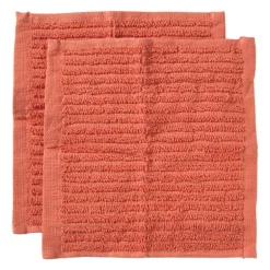 Vaatdoekjes - rood - 20x20 cm - set van 2
