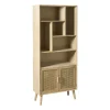 Vakkenkast Java met deuren - bruin - 170x70x33.5 cm