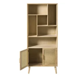 Vakkenkast Java met deuren - bruin - 170x70x33.5 cm