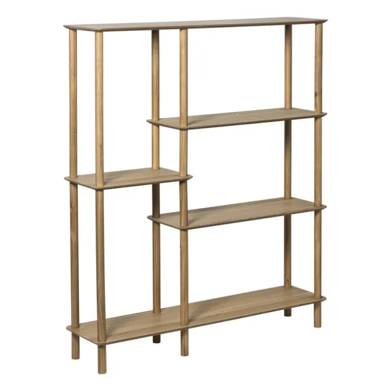 Vakkenkast Scandi hoog - naturel - 140x120x30 cm