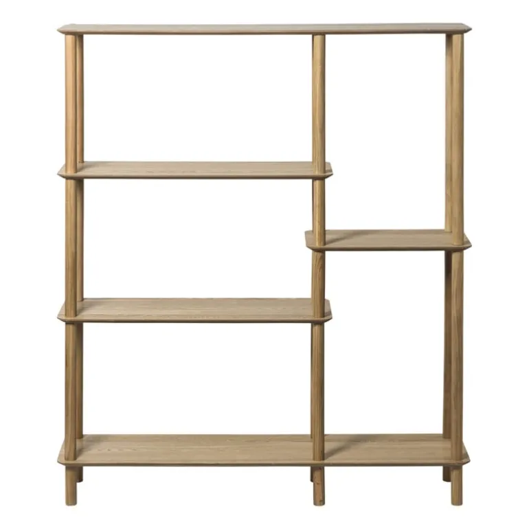 Vakkenkast Scandi hoog - naturel - 140x120x30 cm