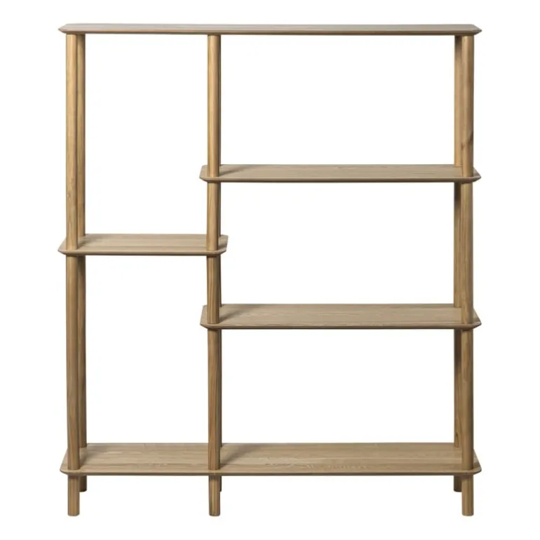 Vakkenkast Scandi hoog - naturel - 140x120x30 cm