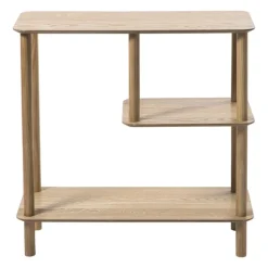 Vakkenkast Scandi laag - naturel - 75x75x30 cm