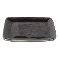 Vierkant bord Toscane - zwart - 20 cm