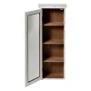 Vitrinekast 1 deur - wit - 80x30x15 cm