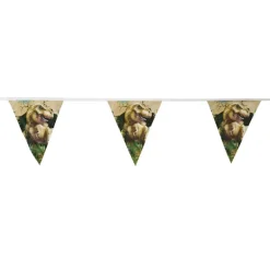 Vlaggenlijn dino - multikleur - 6 meter