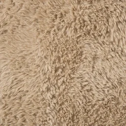 Vloerkleed fluffy ovaal - bruin - 120x180 cm