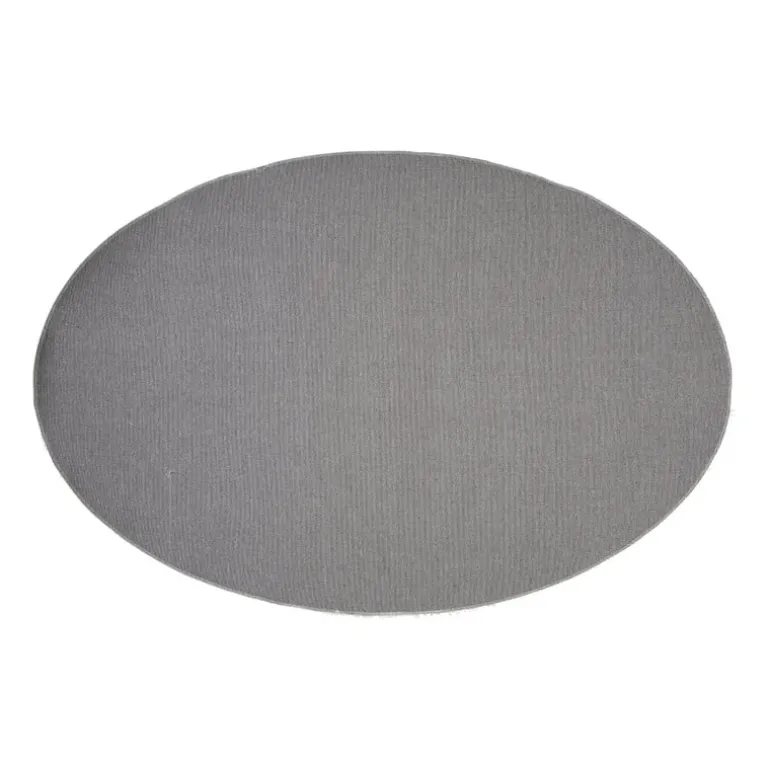 Vloerkleed fluffy ovaal - wit - 120x180 cm