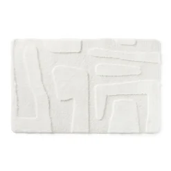 Vloerkleed native - wit - 60x90 cm