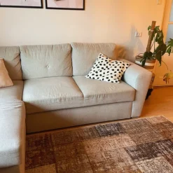 Vloerkleed patchwork - bruin/wit - 120x180 cm