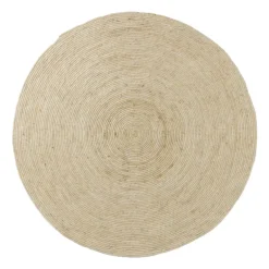 Vloerkleed riet - naturel - ø120 cm