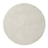 Vloerkleed wave - wit - ø120 cm