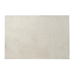 Vloerkleed wave - wit - 120x180 cm
