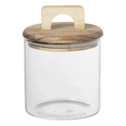 Voorraadpot acacia mini - glas - 60 ml