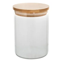 Voorraadpot bamboe deksel - 9.5x13.5 cm