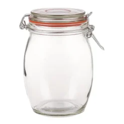 Voorraadpot klemdeksel rond - 1 liter