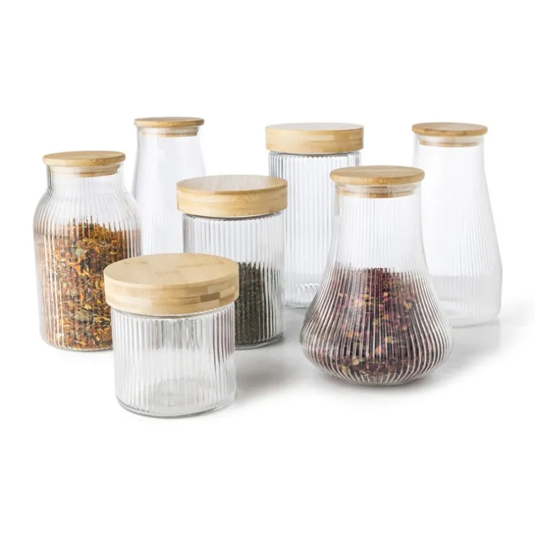 Voorraadpot met bamboe deksel - 750 ml