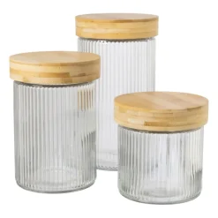 Voorraadpot met bamboe deksel - 1.5 liter