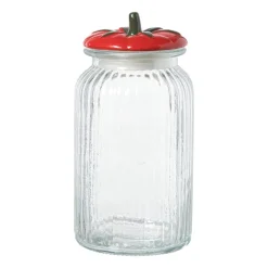 Voorraadpot tomaat - transparant/rood - 1.2 liter