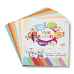 Vouwblaadjes - multikleur - 120 stuks