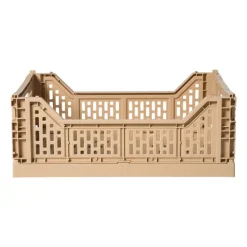 Vouwkrat groot - beige - 14.5x40x30 cm