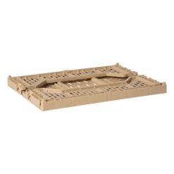 Vouwkrat groot - beige - 14.5x40x30 cm