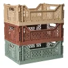 Vouwkrat groot - groen - 14.5x40x30 cm